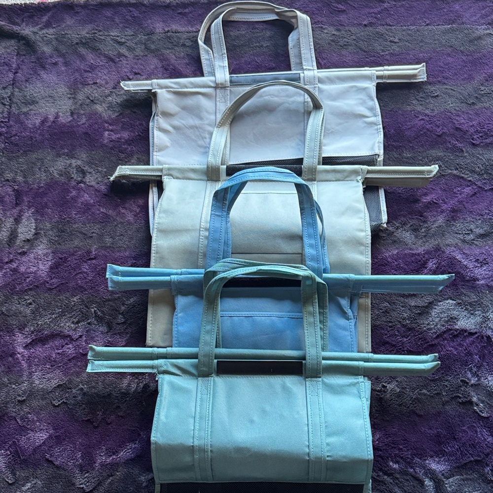Lotus Trolley Bags Reusable Grocery Cart Organizer System – Set of 4 - Picture 3 of 10